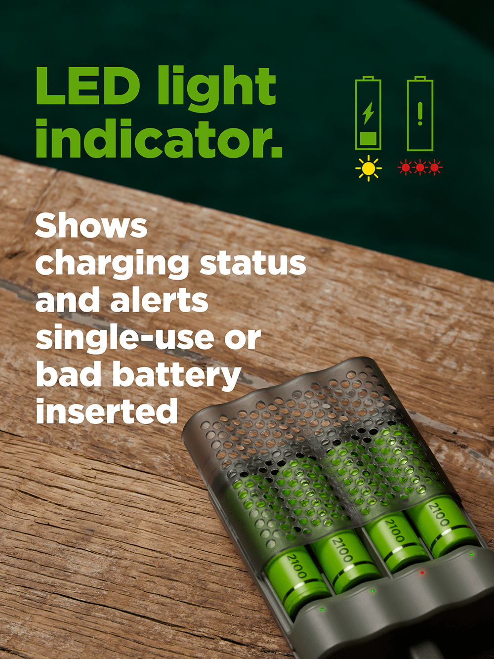 recyko speed charger dock - led light indicator