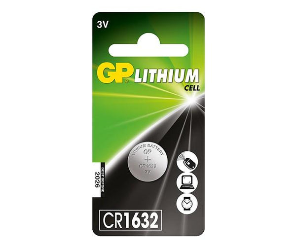 GP Lithium Coin Batteries CR1632