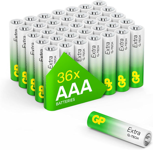 GP Extra Alkaline batteries AAA * 36