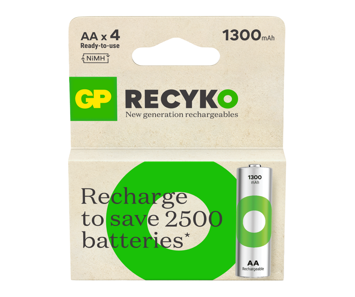 GP Recyko AA Rechargeable Batteries GP Batteries UK