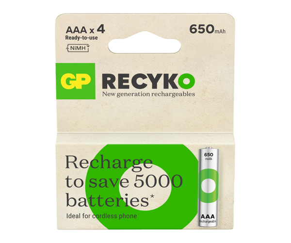 GP Recyko AAA Rechargeable Batteries