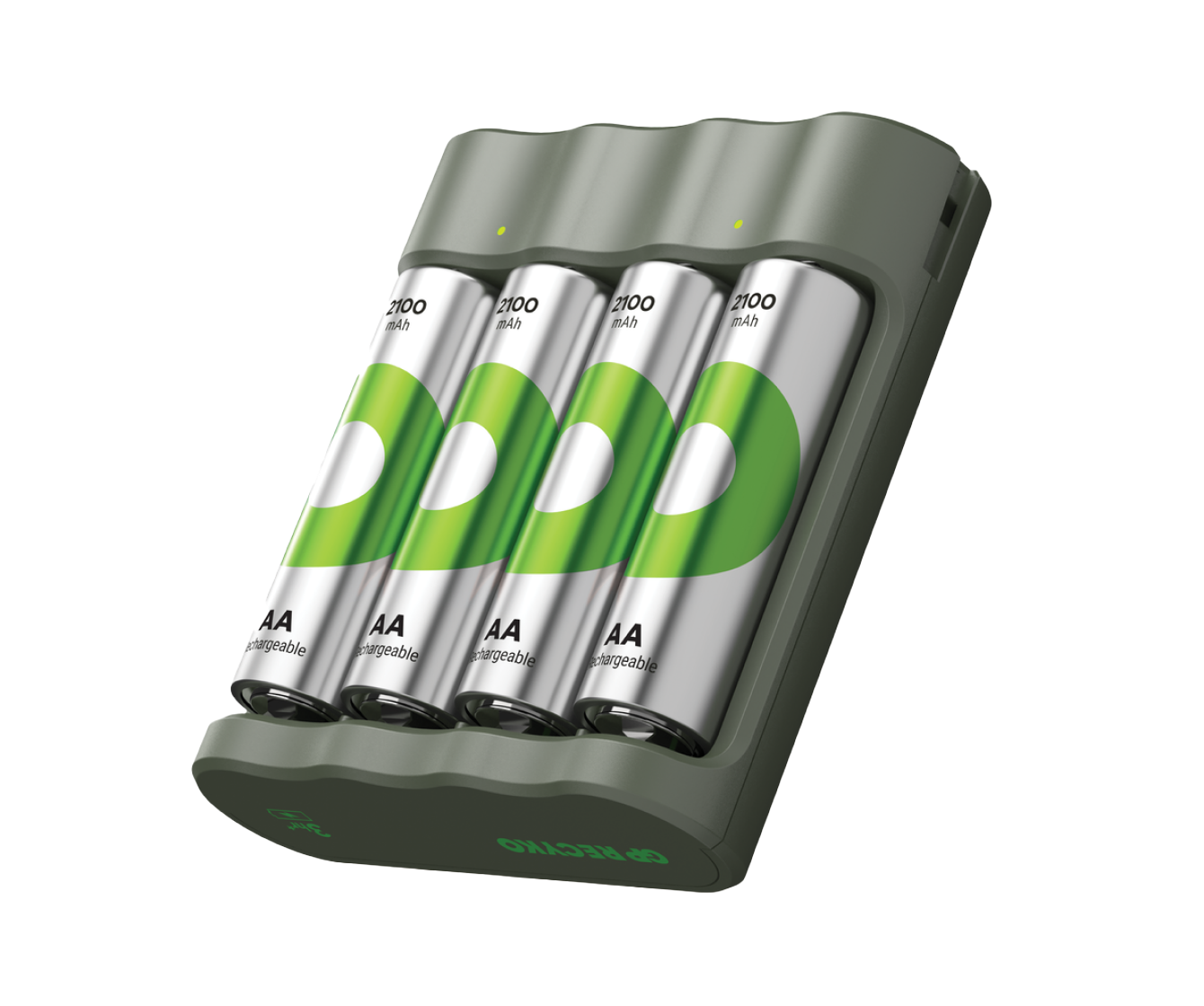 GP Batteries Chargeur USB « GP B421 » avec station d'accueil et 4 piles  rechargeables Mignon AA 2100 mAh - acheter à prix économique chez OTTO  Office.