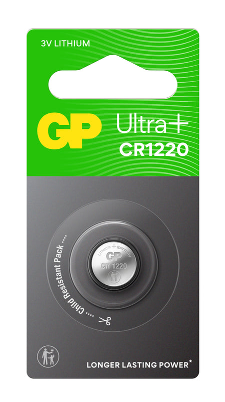 GP Ultra+ Lithium Button CR1220 (DL1220)