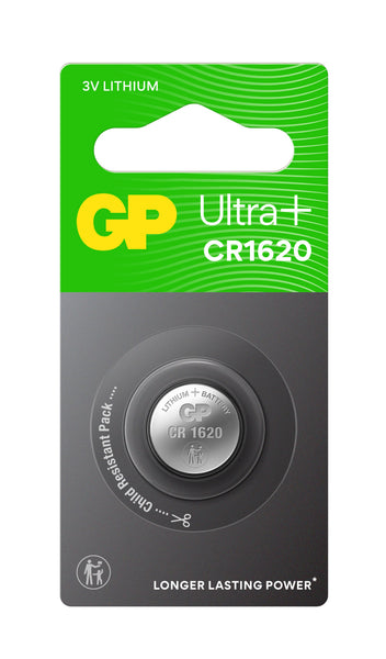 GP Ultra+ Lithium Button CR1620 (DL1620)