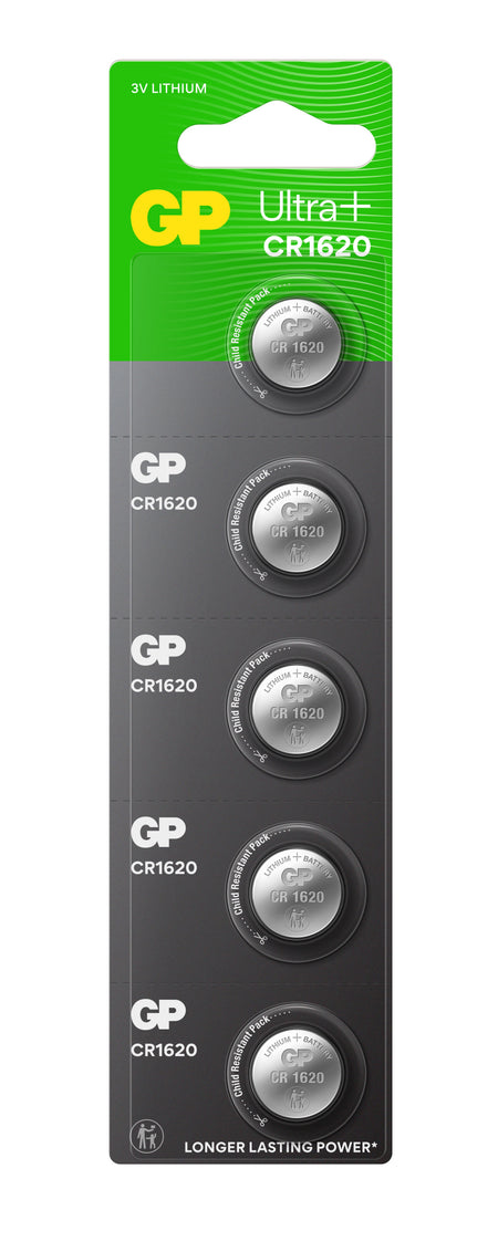 GP Ultra+ Lithium Button CR1620 (DL1620)