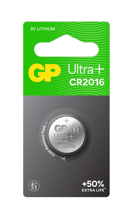 GP Ultra+ Lithium Button CR2016 (DL2016)