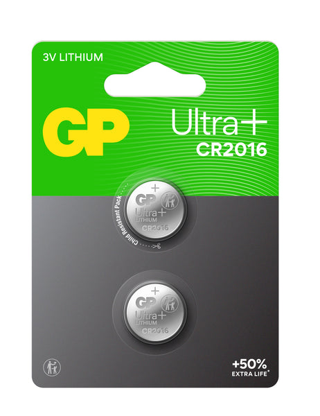 GP Ultra+ Lithium Button CR2016 (DL2016)
