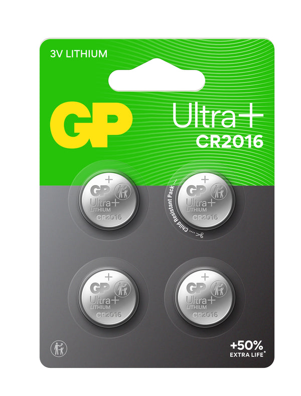 GP Ultra+ Lithium Button CR2016 (DL2016)