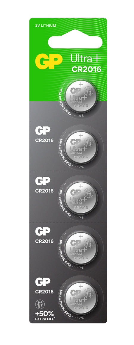 GP Ultra+ Lithium Button CR2016 (DL2016)