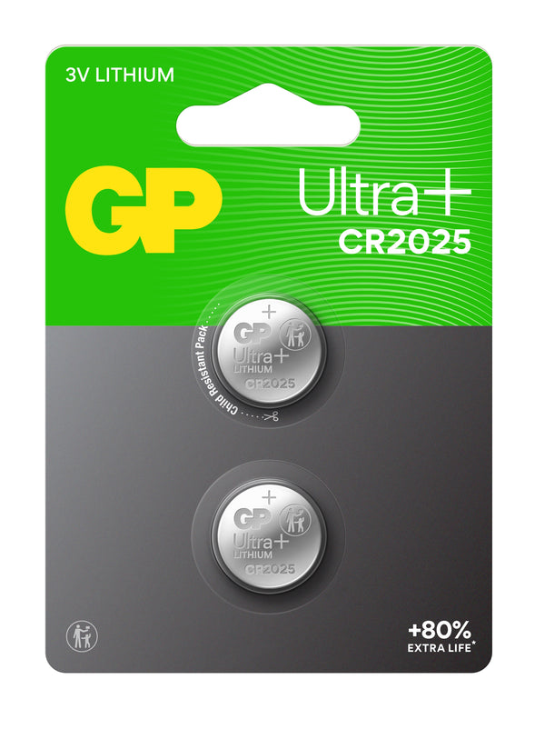 GP Ultra+ Lithium Button CR2025 (DL2025)