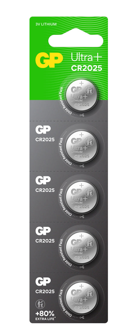 GP Ultra+ Lithium Button CR2025 (DL2025)