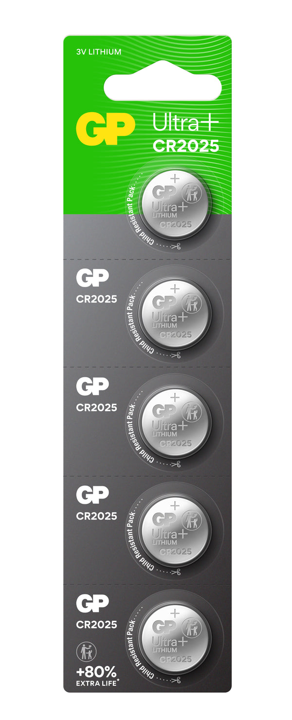 GP Ultra+ Lithium Button CR2025 (DL2025)