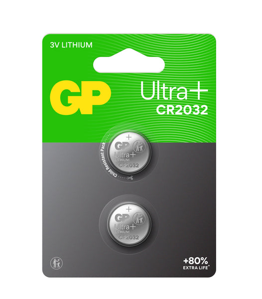 GP Ultra+ Lithium Button CR2032 (DL2032)