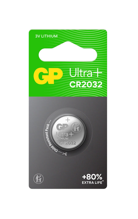 GP Ultra+ Lithium Button CR2032 (DL2032)