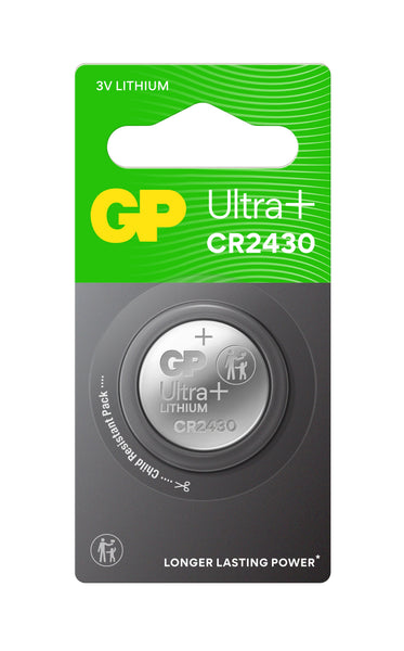 GP Ultra+ Lithium Button CR2430 (DL2430)
