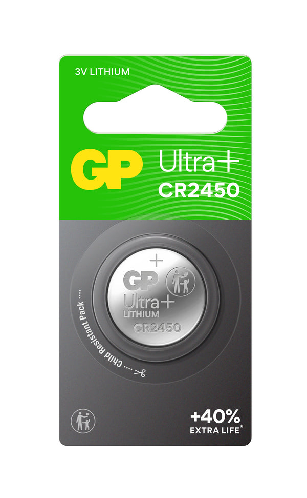 GP Ultra+ Lithium Button CR2450 (DL2450)