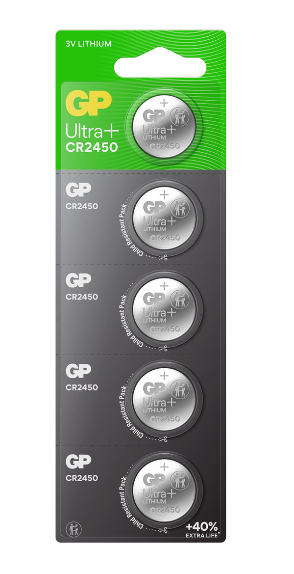 GP Ultra+ Lithium Button CR2450 (DL2450)