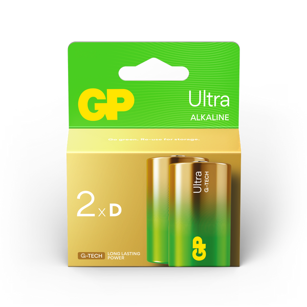 GP Ultra Alkaline D Batteries