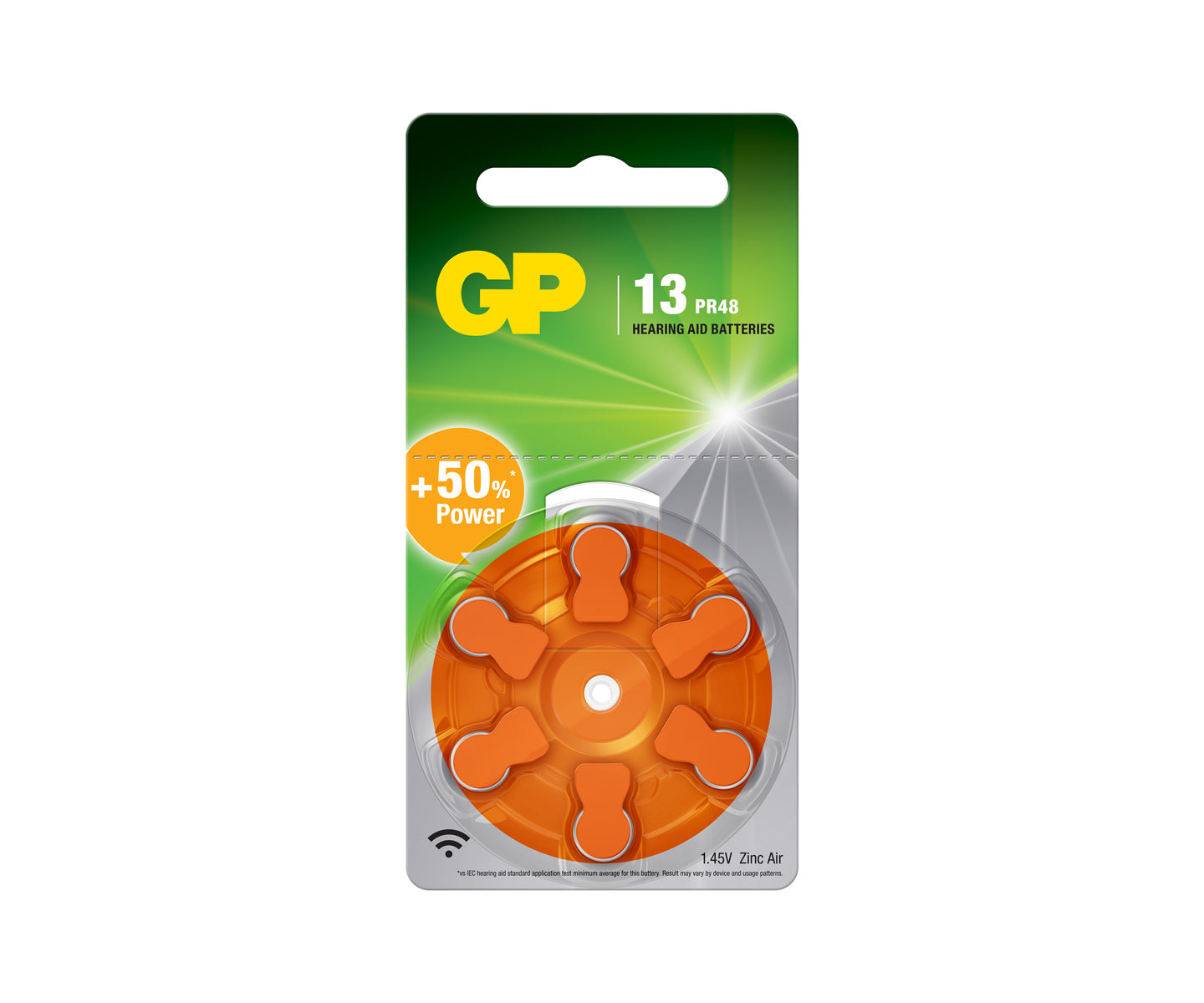 Hearing Aid Batteries 13 Orange