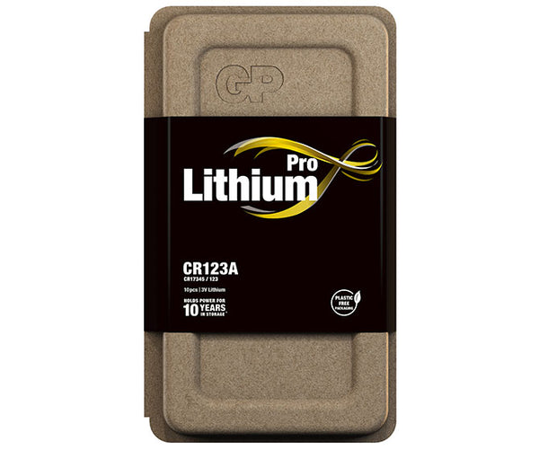 GP Pro CR123A Lithium Battery