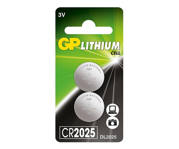 GP Lithium Coin Batteries CR2025