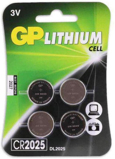 GP Lithium Coin Batteries CR2025