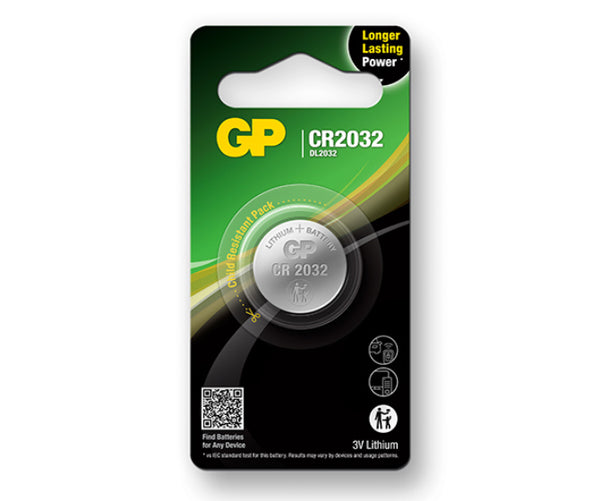 GP Lithium Coin Batteries CR2032