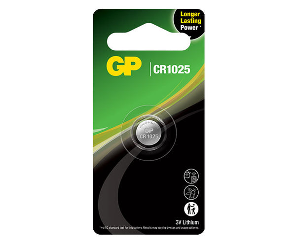 GP Lithium Coin Batteries CR1025