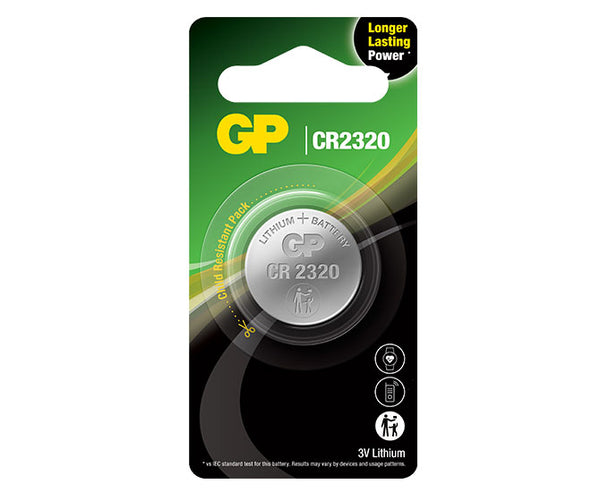 GP Lithium Coin Batteries CR2320