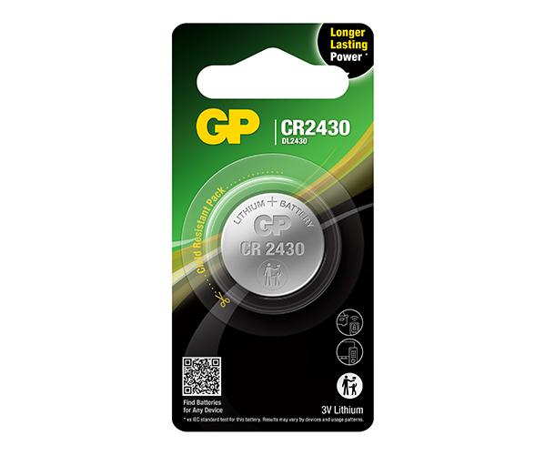 GP Lithium Coin Batteries CR2430