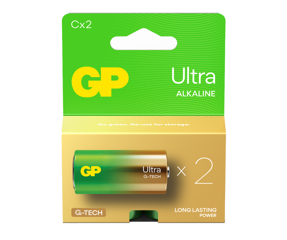GP Ultra Alkaline C Size Batteries GP Batteries UK