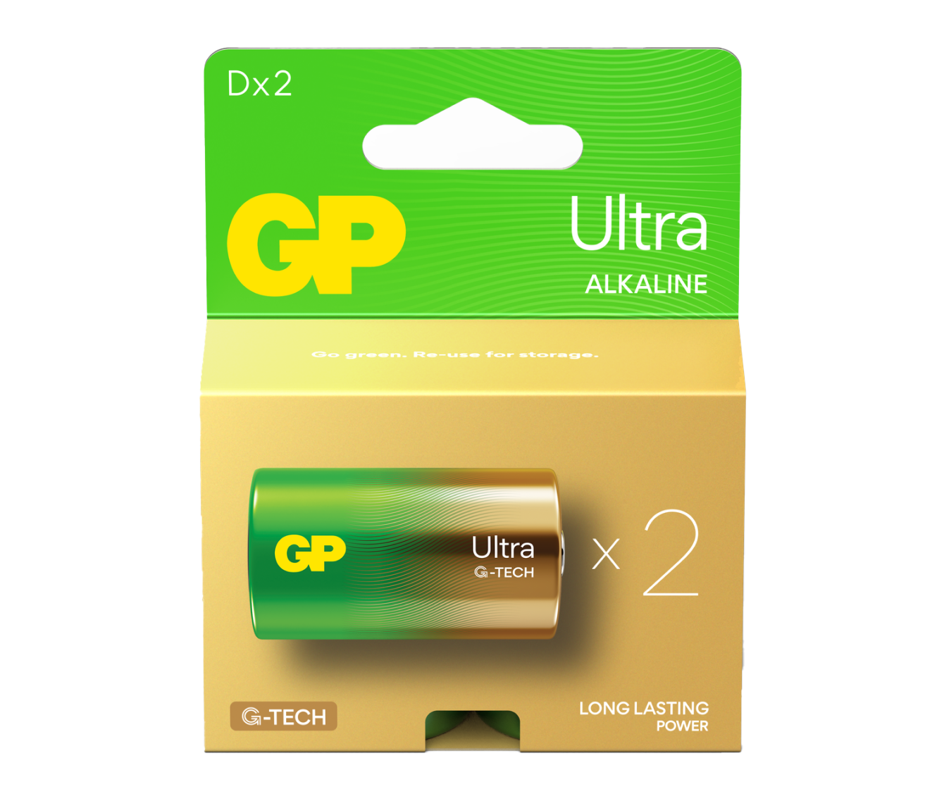 GP Ultra Alkaline D Batteries