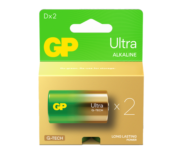 GP Ultra Alkaline D Batteries
