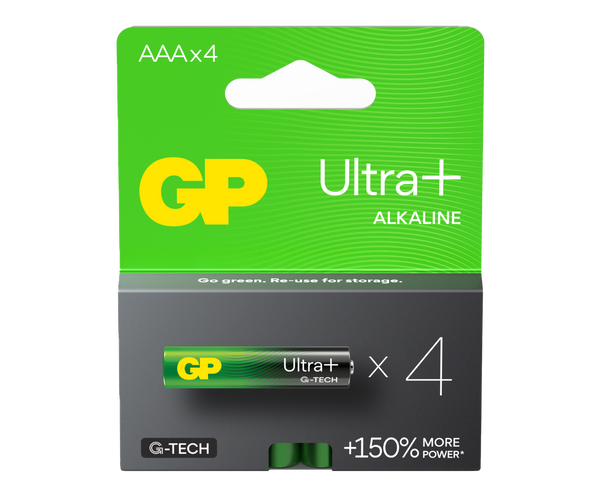 GP Ultra+ Alkaline AAA Batteries